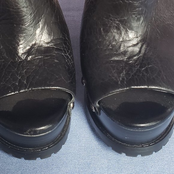 Jessica Simpson Leather Platform Wedges Size 8.5B - Used. - Picture 5 of 9